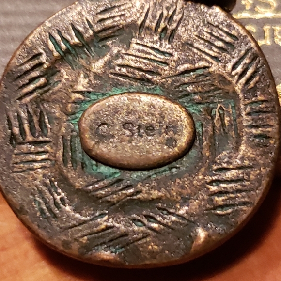 Cathy and Marcia for Catherine Stein Bronze Color and Enamel Earrings - Picture 4 of 5